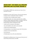 CESSWI PART 1 TEST BANK 2026 UPDATED QUESTIONS AND SOLUTIONS GRADED A&plus;
