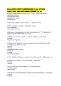 BALANCED BODY PILATES FINAL EXAM ACTUAL QUESTIONS AND ANSWERS GUARANTEE A&period;pdf