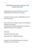 MSRA Medicine Questions and Answers with Solutions 2026 &vert; 2027&period;
