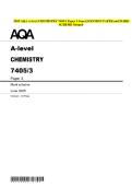 2025 AQA A-level CHEMISTRY 7405&sol;3 Paper 3 June QUESTION PAPER and MARK SCHEME Merged