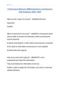 Professional Dilemma MSRA Questions and Answers with Solutions 2026 &vert; 2027&period;