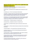 AMB 100 EPICCARE FINAL EXAM ACTUAL QUESTIONS AND ANSWERS GUARANTEE A&period;pdf