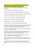 AMB 100 EPICCARE COMPREHENSIVE EXAM UPDATED QUESTIONS AND ANSWERS GUARANTEE