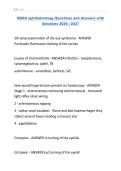 MSRA ophthalmology Questions and Answers with Solutions 2026 &vert; 2027&period;