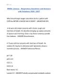 MSRA &lpar;James&rpar; &ndash; Respiratory Questions and Answers with Solutions 2026 &vert; 2027&period;