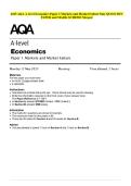 2025 AQA A-level Economics Paper 1 Markets and Market Failure May QUESTION PAPER and MARK SCHEME Merged
