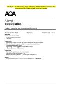 2025 AQA A-level Economics Paper 2 National and International Economy May QUESTION PAPER and MARK SCHEME Merged