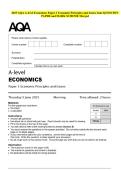 2025 AQA A-level Economics Paper 3 Economic Principles and Issues June QUESTION PAPER and MARK SCHEME Merged