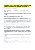 LOUISIANA CLASS D CHAUFFEURS COMPREHENSIVE EXAM UPDATED QUESTIONS