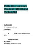 PCOL 838 &ndash; Pharmacology of Reproductive and Endocrine Systems &vert; Final Exam Guide &vert; Grade A&plus; &vert; Verified Q&A &lpar;2026&rpar;