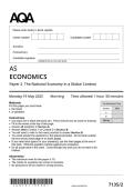 ACTUAL AS LEVEL AQA  ECONOMICS PAPER 2  QP  2025