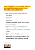 NATE Gas Heating &lpar;Air&rpar; Installation Technician Certification Exam Questions and Answers Latest 2026 Edition 100&percnt; Correct&period;