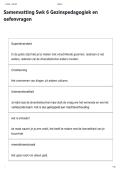 Samenvatting Swk 6 Gezinspedagogiek en oefenvragen 