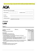 AQA A-level Law Paper 2 June QUESTION PAPER and MARK SCHEME Merged