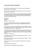 FFM QUESTIONS & ANSWERS