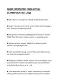 BASIC ORIENTATION PLUS ACTUAL EXAMINATION TEST 2026