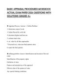 BASIC APPRAISAL PROCEDURES MCKISSOCK ACTUAL EXAM PAPER 2026 QUESTIONS WITH SOLUTIONS GRADED A&plus;