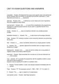 CNIT 315 EXAM QUESTIONS AND ANSWERS