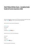 Stott Pilates Written Exam 2026 &ndash; Complete Study Guide & Practice Questions