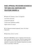 BASIC APPRAISAL PROCEDURES MCKISSOCK TEST BANK 2026 QUESTIONS WITH SOLUTIONS GRADED A&plus;