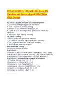TEXAS SCHOOL COUNSELOR Exam 252 Questions and Answers Latest 2026 Edition 100&percnt; Correct&period;