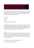 WISE-MD EXAM QUESTIONS AND CORRECT ANSWERS RATED A&plus; SURE PASS&excl;&excl;&excl; &vert; LATEST UPDATED