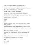 CNIT 315 EXAM 2 QUESTIONS & ANSWERS