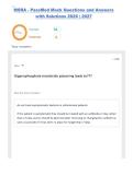MSRA - PassMed Mock Questions and Answers with Solutions 2026 &vert; 2027&period;
