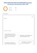 MSRA QUESTION PRACTICE KNOWLEDGE Questions and Answers with Solutions 2026 &vert; 2027&period;