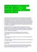 GATECH Midterm 2 Analytics&sol;&sol;&sol; ISYE 6501 Midterm 2 - Intro Analytics Modeling - ISYE-6501-OAN-O01-QCH-A