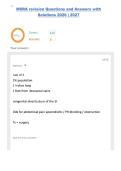 MSRA revision Questions and Answers with Solutions 2026 &vert; 2027