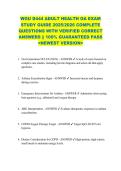 WGU D444 ADULT HEALTH OA EXAM  STUDY GUIDE 2025&sol;2026 COMPLETE  QUESTIONS WITH VERIFIED CORRECT  ANSWERS &vert;&vert; 100&percnt; GUARANTEED PASS  <NEWEST VERSION> 