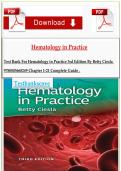 Test Bank For Hematology in Practice 3rd Edition By Betty Ciesla 9780803668249 Chapter 1-21 Complete Guide &period;