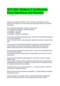 ISYE 6501 Midterm 2 Certification Exam Questions and Answers 