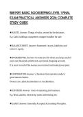 BBK99E1 BASIC BOOKKEEPING LEVEL 1 FINAL EXAM PRACTICAL ANSWERS 2026 COMPLETE STUDY GUIDE