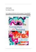 Gerontologic Nursing &ndash; 6th Edition by Sue E&period; Meiner & Jennifer J&period; Yeager &vert; Complete Test Bank
