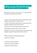 BC OWNER BUILDER EXAM Q&A 2026 STUDY GUIDE SOLVED QUESTIONS GRADED A&plus;