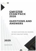 CMY3709 EXAM PACK 2026 - DETAILED QUESTIONS AND ANSWERS 