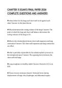 CHAPTER 11 EGAN&rsquo;S FINAL PAPER 2026 COMPLETE QUESTIONS AND ANSWERS