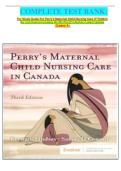  COMPLETE TEST BANK&colon; For Study Guide For Perry's Maternal Child Nursing Care 3rd Edition By Lisa Keenan-Lindsay Rn Mn Pnc&lpar;C&rpar; &lpar;Author&rpar; Latest Update  Graded A&plus; 