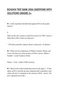 BCH5413 TEST BANK 2026 QUESTIONS WITH SOLUTIONS GRADED A&plus;