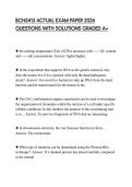 BCH5413 ACTUAL EXAM PAPER 2026 QUESTIONS WITH SOLUTIONS GRADED A&plus;