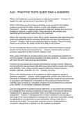 AUD - PRACTICE TESTS QUESTIONS & ANSWERS
