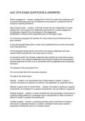 AUD CPA EXAM QUESTIONS & ANSWERS