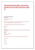HESI A2 MATH ON THE EXAM&ast;&ast;&comma; HESI A2 Math Questions&comma; Hesi A2 V2 Math&comma; HESI master sophia Ae
