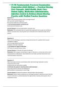 ATI PN Fundamentals Proctored Examination Preparation &lpar;2026 Edition&rpar; &mdash; Practical Nursing Core Concepts&comma; Adult Health&comma; Basic Care&comma; Patient Safety&comma; Medication Administration&comma; Infection Control & Evidence-Based Nursing Practice with Verified Practice Questio