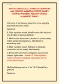 AINS 102 EXAM &vert;ACTUAL COMPLETE QUESTIONS  AND CORRECT ANSWERS&vert;&vert;VERIFIED EXAM&excl;&excl;&excl;  &lpar;VERIFIED ANSWERS&rpar; ALREADY GRADED  A&plus;&vert;&vert;NEWEST EXAM&excl;&excl;&excl;