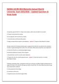 NURSG 125 RN HESI Maternity Samuel Merritt University Exam 2025&sol;2026 &ndash; Updated Questions & Study Guide