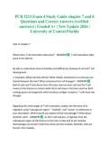 PCB 3233 Exam 4 Study Guide chapter 7 and 8 Questions and Correct Answers &lpar;verified answers&rpar; &vert; Graded A&plus; &vert; New Update 2026 &vert; University of Central Florida