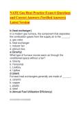 NATE Gas Heat Practice Exam 6 Questions and Correct Answers &lpar;Verified Answers&rpar; Latest Version